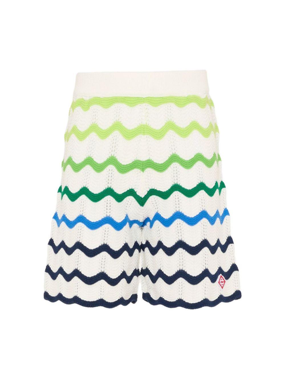 Shorts da bambino Casablanca Kids avorio con motivo a onde KSP26KW97002 GRADIENT WAVE CASABLANCA KIDS 