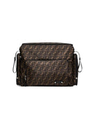 Borsa fasciatoio per neonati Fendi Kids marrone con monogramma FF 7VB013 ARDI F14TW FENDI KIDS 