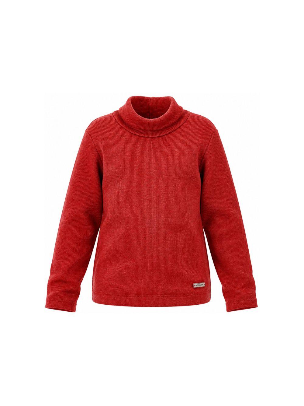 Maglione per bambina Monnalisa Kids rosso con motivo a coste 17HLUC 8212 0043 MONNALISA KIDS 