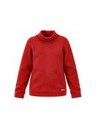 Maglione per bambina Monnalisa Kids rosso con motivo a coste 17HLUC 8212 0043 MONNALISA KIDS 