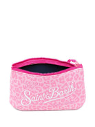Pochette Aline MC2 Saint Barth rosa con stampa animalier ALIN001 03479L MC2 ST. BARTH KIDS 