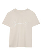 T-shirt per bambino Givenchy Kids beige con stampa logo H30967 184 GIVENCHY KIDS 