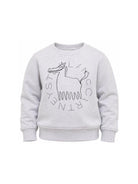 Felpa per bambino Stella McCartney kids grigia con stampa grafica TZ4P60 Z4016 807 STELLA McCARTNEY KIDS 
