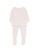 Set maglioncino e pantaloni per neonati Paz Rodriguez beige con dettagli a pois 103L-123492 7901 PaZ RODRIGUEZ KIDS 