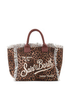 Borsa Vanity MC2 Saint Barth marrone con stampa animalier VANI001 00190L MC2 ST. BARTH KIDS 