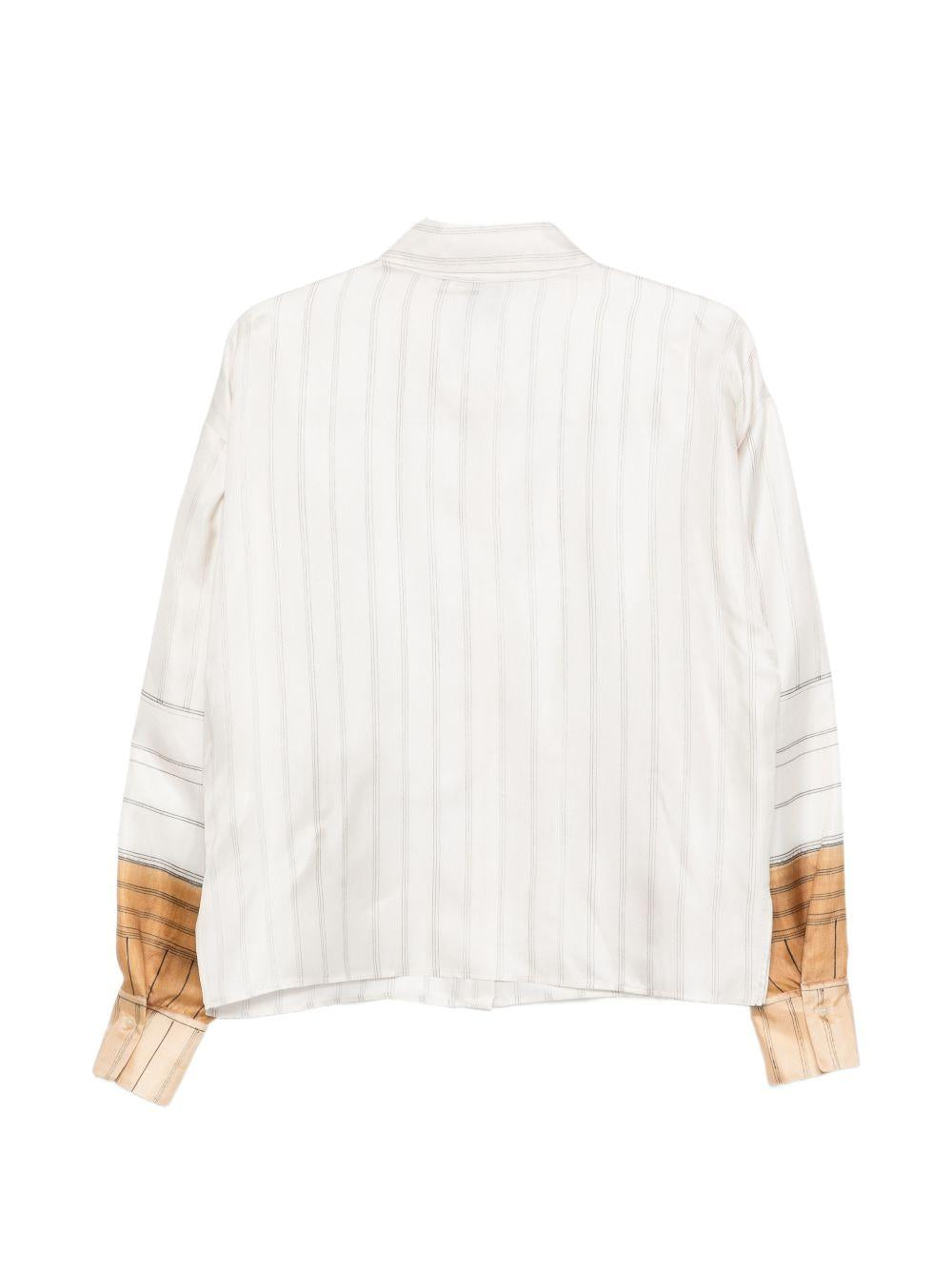 Camicia per donna Alysi bianco con design a righe 116231 P6063 GESSO ALYSI 