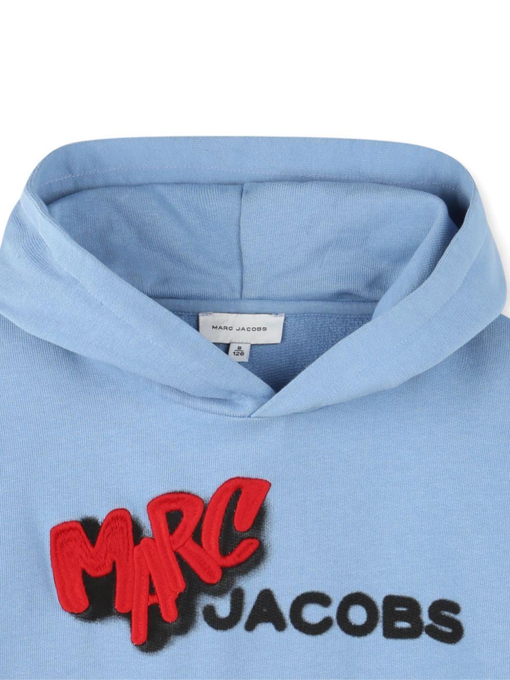 Felpa per bambino The Marc Jacobs Kids azzurro con stampa logo W60631 822 THE MARC JACOBS KIDS 