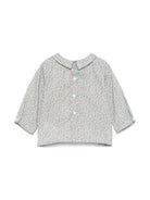Blusa Florent per neonata Bonpoint azzurro con colletto rotondo S05OSHW00002 565B BONPOINT 