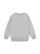 Felpa per bambino Versace Kids grigio con stampa Medusa 10185611A13256 2EG40 VERSACE KIDS 