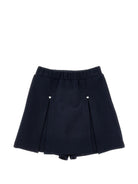Shorts per bambina Monnalisa Kids blu con trama jersey 18HORT 8225 056S MONNALISA KIDS 