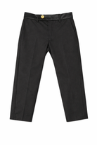 Pantaloni per bambino Balmain Kids neri con dettaglio bottone dorato BY6P70 P0484 930 BALMAIN KIDS 