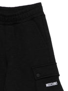 Set t-shirt e shorts per bambino Moschino Kids nero con tre Teddy Bear HUG00WLCA88 60100 MOSCHINO KIDS 