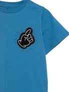T-shirt per bambino Stella McCartney Kids blu con dettaglio applicato TY8R01 Z0434 61D STELLA McCARTNEY KIDS 