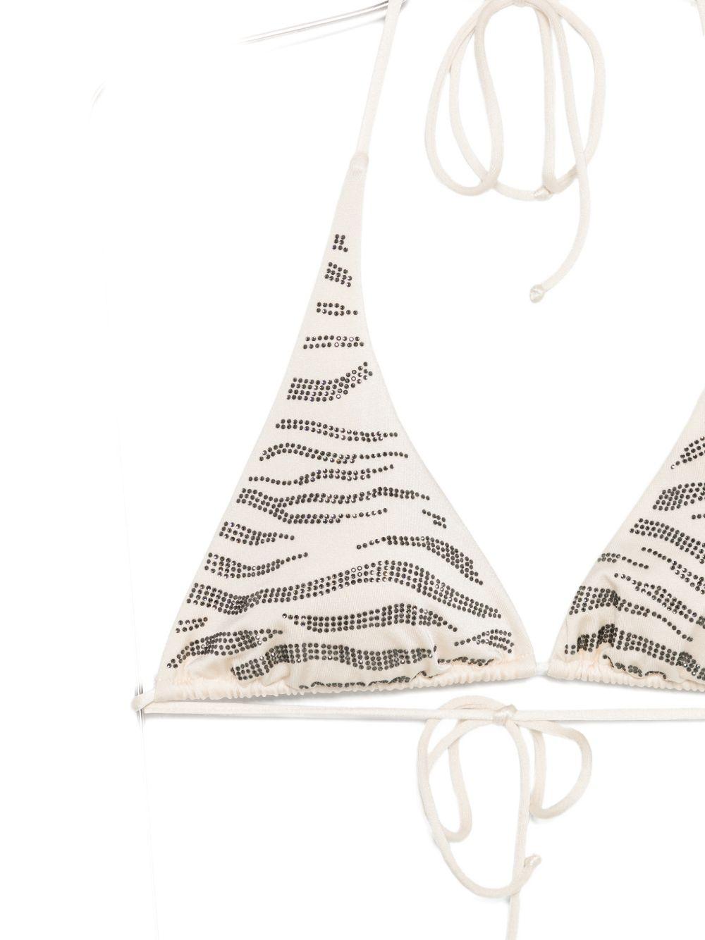 Bikini per donna MC2 Saint Barth animalier con stampa zebrata NOE0001 00235L MC2 ST. BARTH 