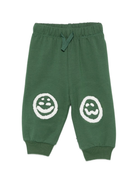 Pantaloni sportivi per neonato Molo verdi con faccina sorridente 6W25I210 5533 MOLO 