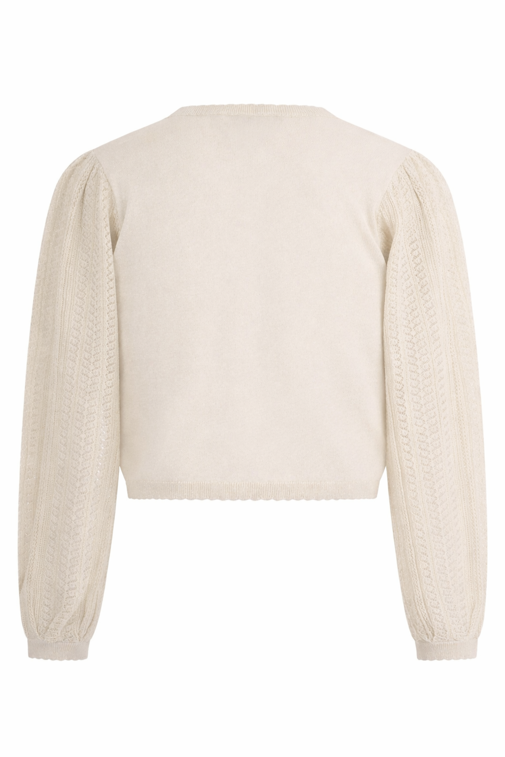 Maglione per bambina Emporio Armani Kids beige con dettagli ricamati EG000777 AF22791 U0007 EMPORIO ARMANI KIDS 