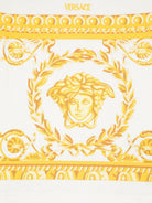 T-shirt per neonato Versace Kids Garland Medusa bianco con stampa 10185701A13183 2W110 VERSACE KIDS 