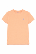 T-shirt per bambini Polo Ralph Lauren Kids arancione con ricamo sul petto 322832904 510 Ralph Lauren kids 