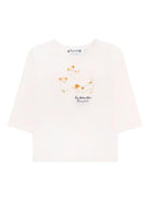 T-shirt per neonato Bonpoint bianca con stampa W05YTSK00001 104 BONPOINT 