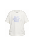 T-shirt per bambino Etro Kids bianca con motivo Pegaso GZ8H21 Z3672 102AZ ETRO KIDS 