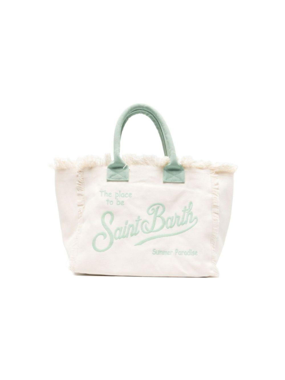 Borsa Vanity MC2 Saint Barth bianca con manici a contrasto VANI001 09481L MC2 ST. BARTH KIDS 