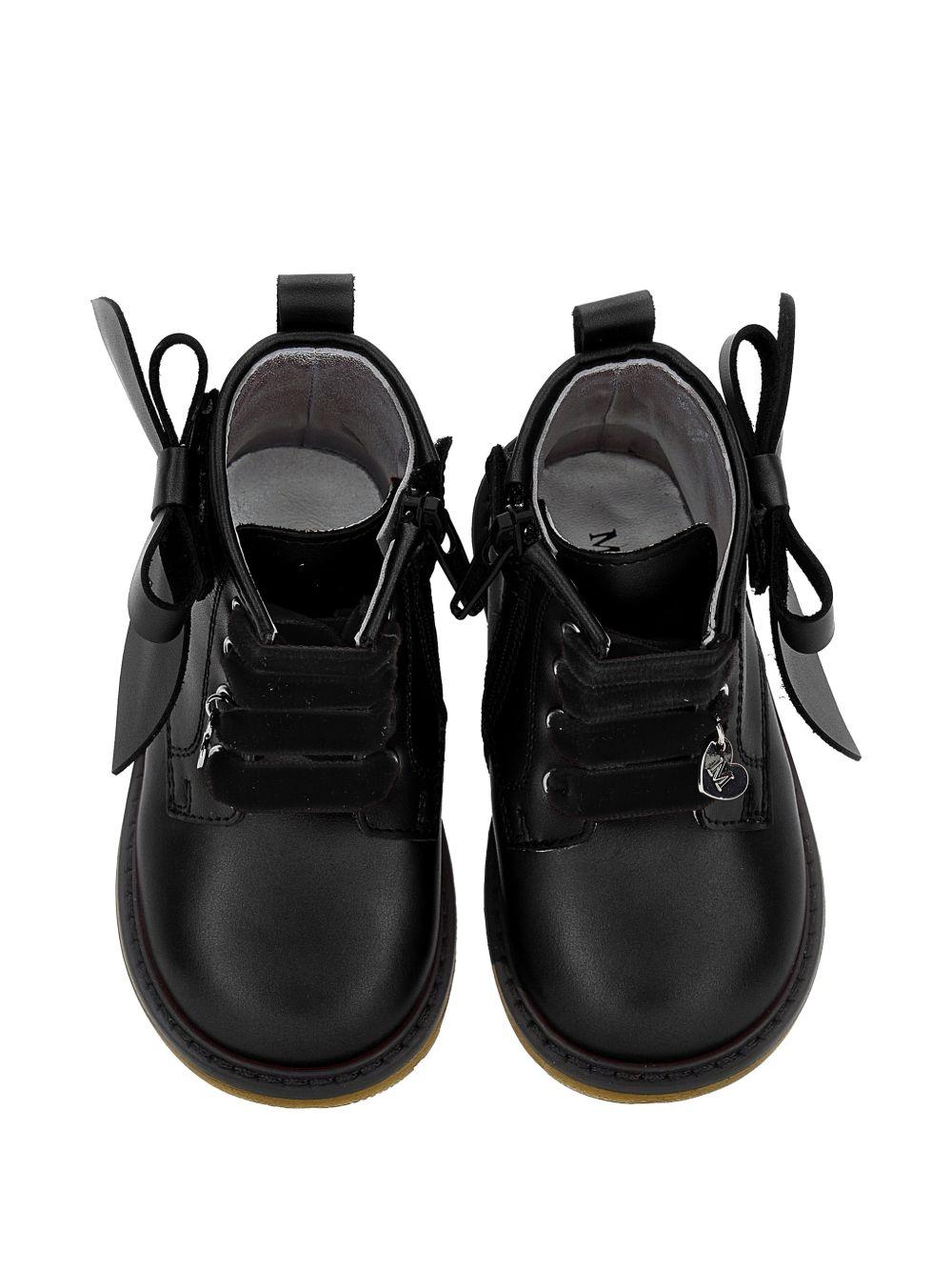 Stivali per bambina Monnalisa Kids neri con dettaglio fiocco sui lati 83H009 8777 0050 MONNALISA KIDS 