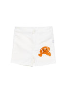 Shorts per neonato Stella McCartney Kids bianco con applicazione TY6649 Z2661 101 STELLA McCARTNEY KIDS 