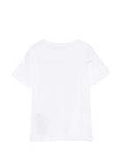 T-shirt per bambino Balmain Kids bianca con logo sul davanti BY8R11 Z3672 100NE BALMAIN KIDS 