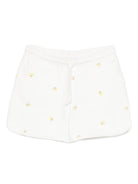 Shorts per bambina Bonpoint bianco con motivo ricamato S06GBEK00001 603 BONPOINT KIDS 