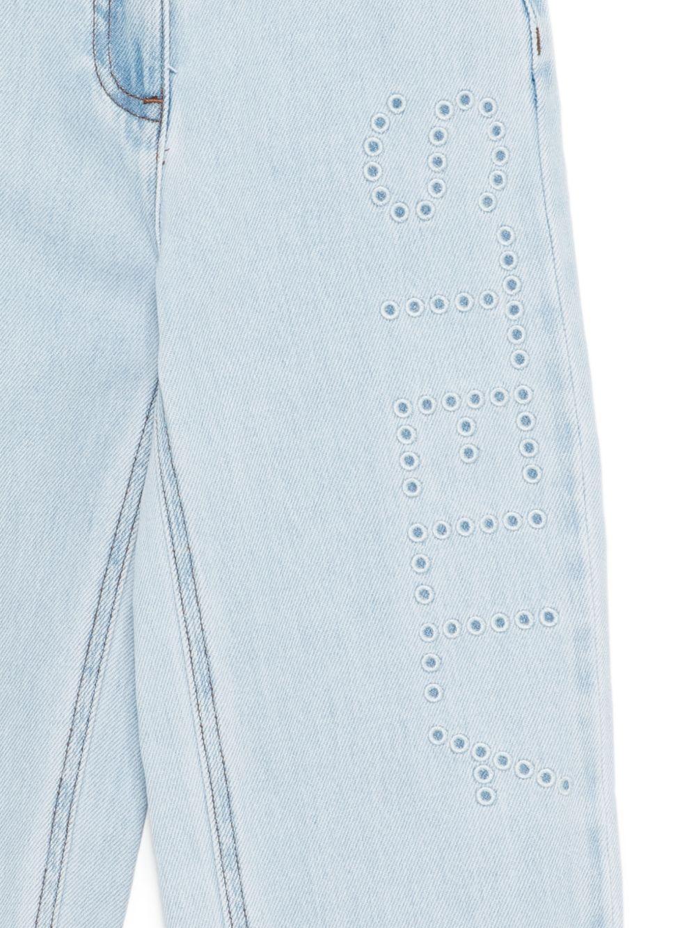 Jeans per bambina Stella McCartney Kids in denim con ricamo TY6C70 Z0746 600 STELLA McCARTNEY KIDS 