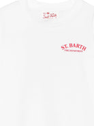 T-shirt per bambino MC2 Saint Barth Kids bianca con stampa grafica sul retro PRL0001 03462L MC2 ST. BARTH KIDS 