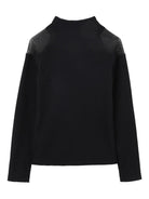T-shirt per bambina DKNY Kids nera con dettaglio con inserti semitrasparenti D62410 09B DKNY 