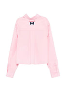 Camicia per bambina MSGM Kids rosa con colletto classico S6MSJGSI026 MS076 MSGM KIDS 