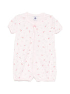 Tutina per neonata Petit Bateau rosa con stampa floreale A0FET 01 PETIT BATEAU KIDS 
