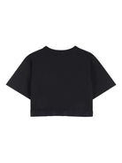 T-shirt per bambina Kenzo Kids nera con dettaglio fiore K61621 09B KENZO KIDS 