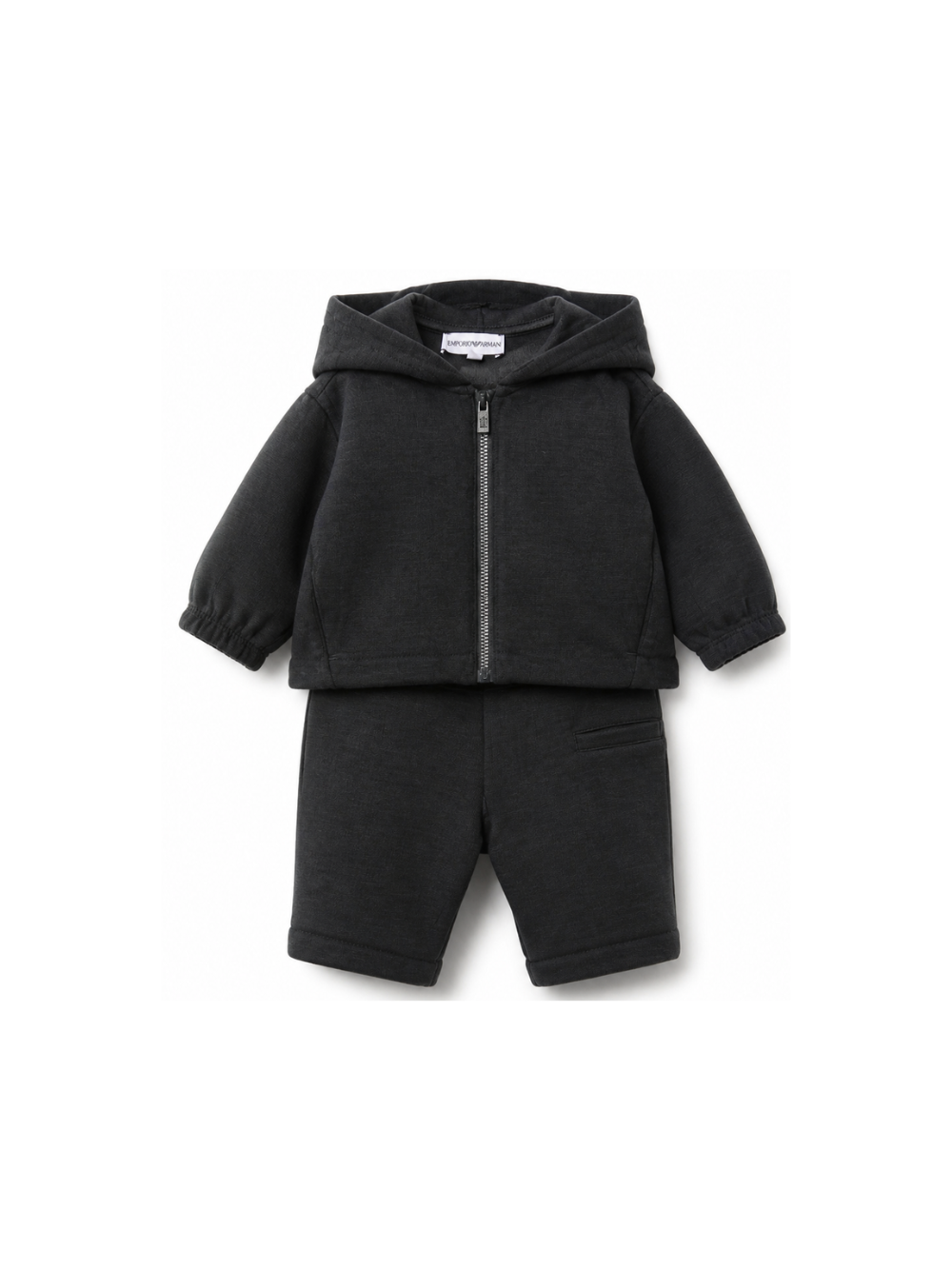 Tutina per neonato Emporio Armani Kids blu scuro con cappuccio classico EB001479 AF20698 UB118 EMPORIO ARMANI KIDS 