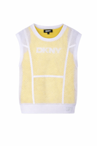 T-shirt 2-in-1 per bambina DKNY Kids multicolore con design a rete D62622 535 DKNY KIDS 