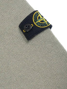 Maglione per bambino Stone Island Kids verde con applicazione con logo L2S165100002S00M1 V0055 STONE ISLAND KIDS 