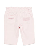 Pantaloni per neonata Missoni Kids rosa con ricamo a zigzag MZ6030 Z3702 52E MISSONI KIDS 