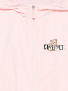 Giubbino per bambina Moschino Kids rosa con cappuccio HUS05KL3A39 50209 MOSCHINO KIDS 