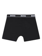 Set di cinque boxer Boss Kids multicolore con stampa logo sull'elastico J52664 09B BOSS KIDS 