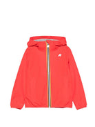 Giubbino P.Lily per bambina K-Way Kids rosso con logo applicato colorato K2148NW B04 K-WAY KIDS 