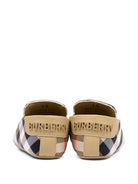 Scarpe primi passi per neonati Burberry Kids beige con motivo Vintage Check 8123757 B9368 BURBERRY KIDS 