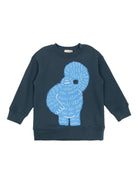 Felpa per bambino Stella McCartney Kids blu con stampa mostro TX4Q50 Z0453 633 STELLA McCARTNEY KIDS 