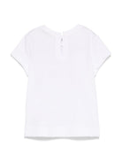 T-shirt per neonata Monnalisa bianco Stay Cool con stampa 39E611 5002 0099 MONNALISA 