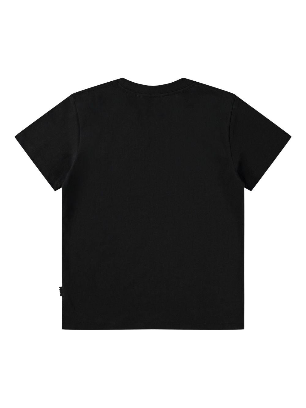 T-shirt Roxo per bambini Molo nera con stampa smile 6S26A201 0099 MOLO KIDS 
