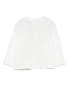 T-shirt per neonato Emporio Armani Kids bianca con logo sul davanti EB000827 AF14503 U0003 EMPORIO ARMANI KIDS 
