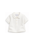 Polo per neonato Emporio Armani Kids bianco opaco con logo ricamato sul colletto EB001669 AF28486 U1009 EMPORIO ARMANI KIDS 