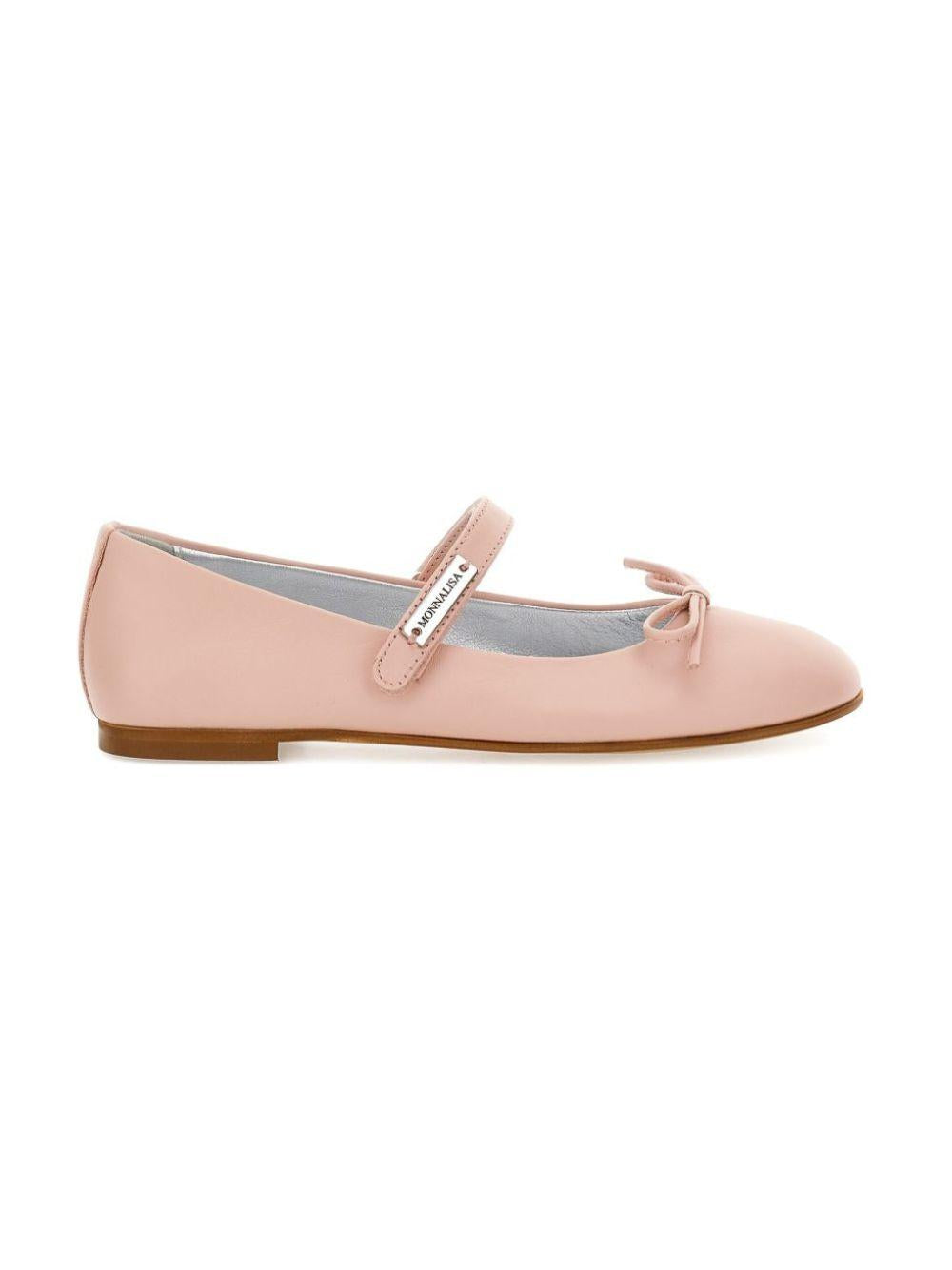 Ballerine per bambina Monnalisa Kids rosa cipria con dettaglio fiocco 8CH015 8786 0091 MONNALISA KIDS 