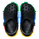 Ciabatte per bambini Crocs Kids x Lego nere con design mattoncini 211874 BLK CROCS KIDS 